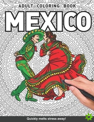Mexico Adults Coloring Book