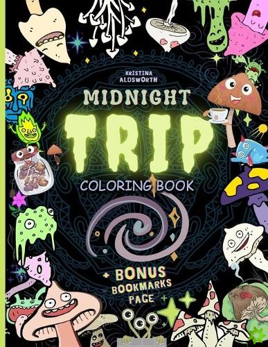 MIDNIGHT TRIP Coloring Book + BONUS Bookmarks Page!