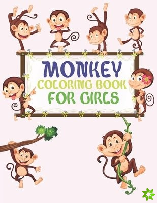 Monkey Coloring Book For Girls