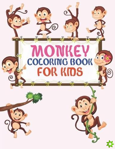 Monkey Coloring Book For Kids