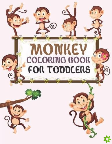 Monkey Coloring Book For Toddlers