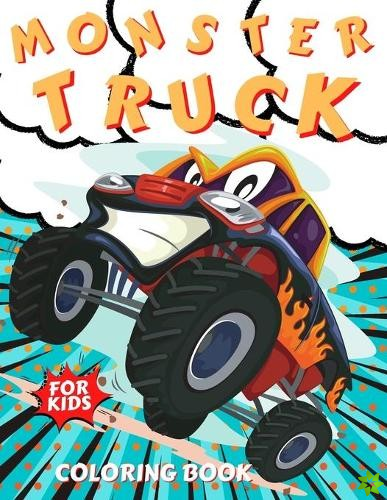 Monster Truck Coloring Book for kids