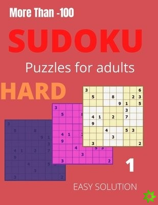 More Than -100 sudoku Puzzles for adults hard EASY SOLUTION 1