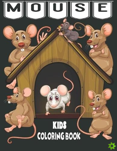 Mouse coloring book for kids