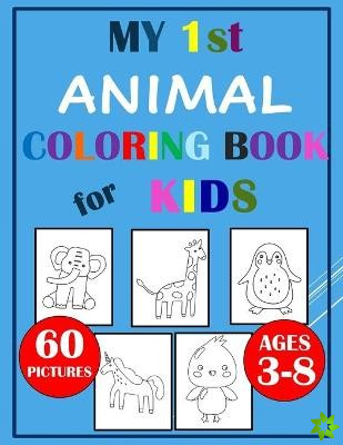 My First Animal Coloring Book for Kids Ages 3-8