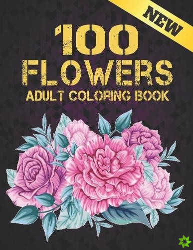 New Coloring Book 100 Flowers