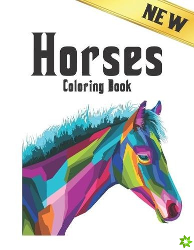 New Coloring Book Horses