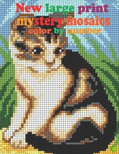 New large print mystery mosaics color by number