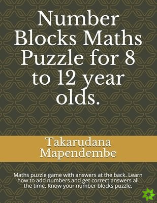 Number Blocks Maths Puzzle for 8 to 12 year olds.