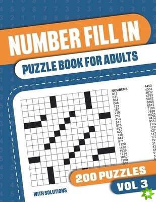 Number Fill In Puzzle Book for Adults