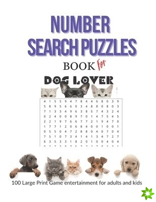 Number Search Puzzles Book For Dog lover