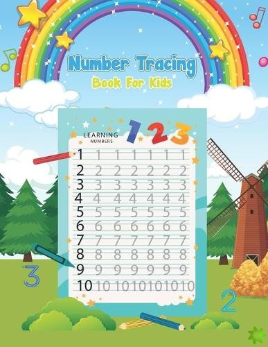 Number tracing book For Kids
