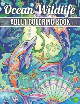 Ocean Wildlife Adult Coloring Book