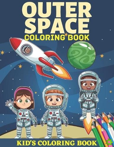 Outer space coloring book kid's coloring book