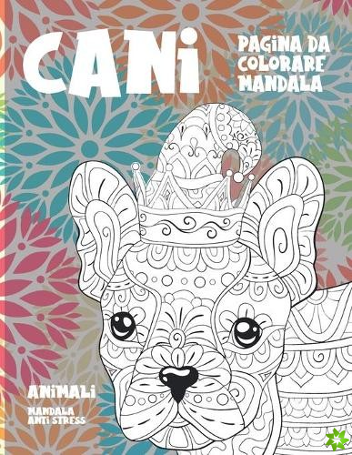 Pagina da colorare Mandala - Mandala Anti stress - Animali - Cani