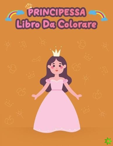 principessa libro da colorare