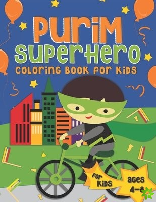 Purim Superhero Coloring Book for Kids
