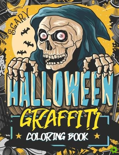 Scary Halloween Graffiti Coloring Book
