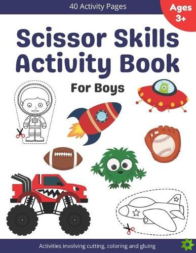 Scissor Skills Activity Book For Boys
