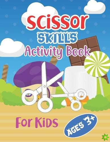 Scissor Skills Activity Book For Kids Ages 3+