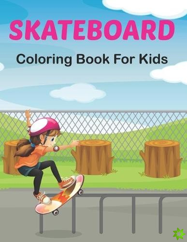 SkateBoard Coloring Book for Kids