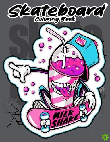 Skateboard coloring book