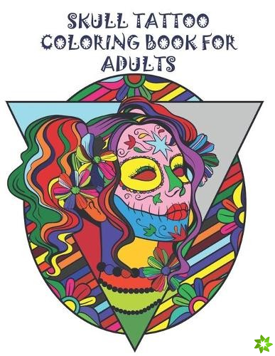 Skull Tattoo Coloring Book for Adults