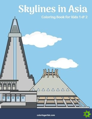 Skylines in Asia Coloring Book for Kids 1 & 2