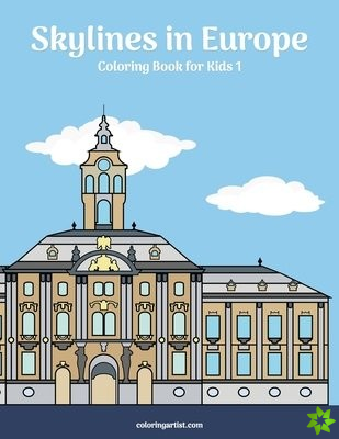 Skylines in Europe Coloring Book for Kids 1