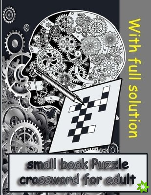 small book Puzzle crossword for adult