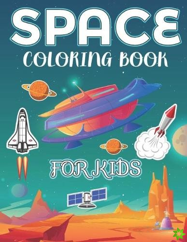 Space coloring book for Kids