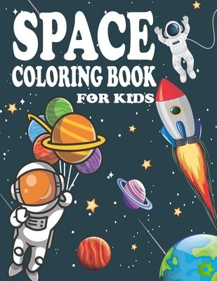 Space coloring book for kids