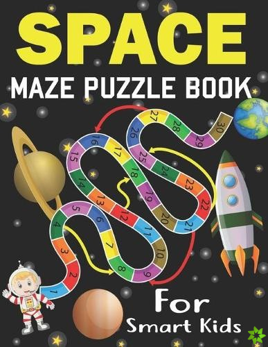 Space Maze Puzzle Book For Smart Kids