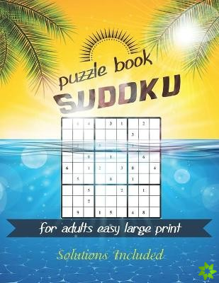 Sudoku puzzle book for adults easy large print