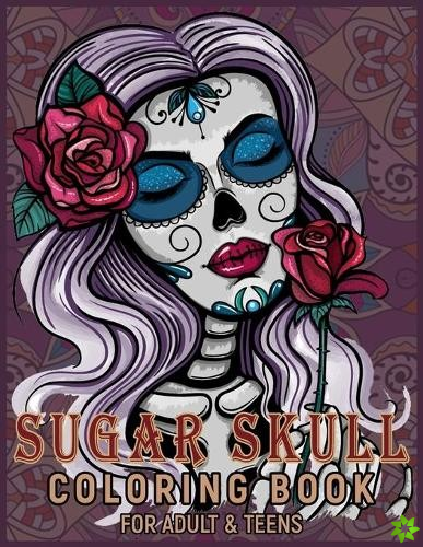 Sugar Skull Coloring Book for Adults $ Teens