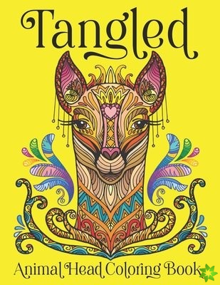Tangled Animal Head Coloring Book