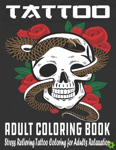 Tattoo Adult Coloring Book