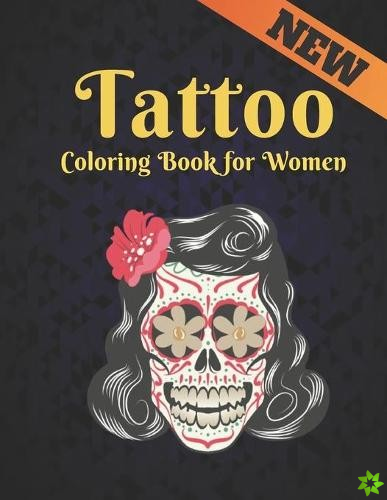 Tattoo Coloring Book for Women New