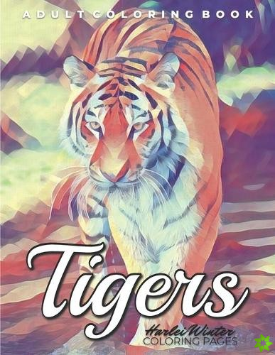 Tigers Adult Coloring Book
