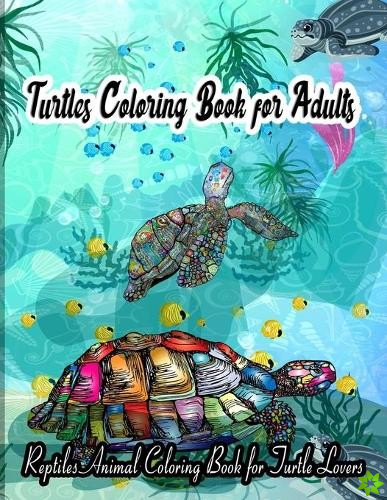 Turtles Coloring Book for Adults