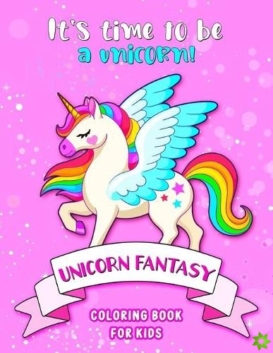 Unicorn Fantasy Coloring Book For Kids