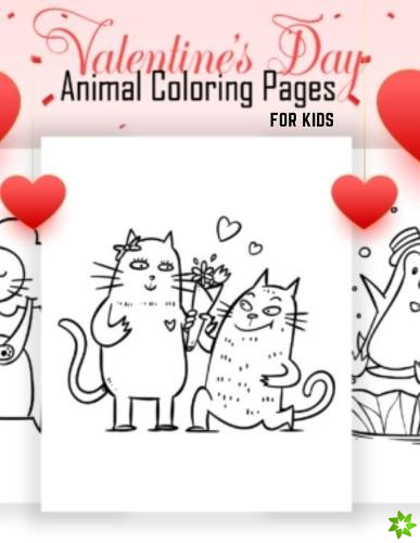 Valentine's Day Animal Coloring Pages For Kids