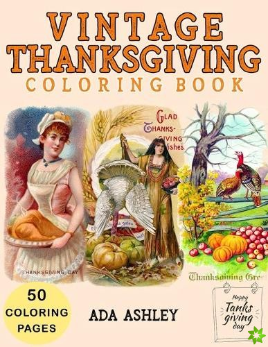 Vintage Thanksgiving Coloring Book