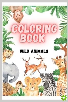 Wild animals coloring book