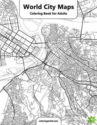 World City Maps Coloring Book for Adult