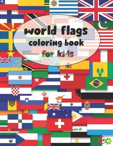world flags coloring book for kids
