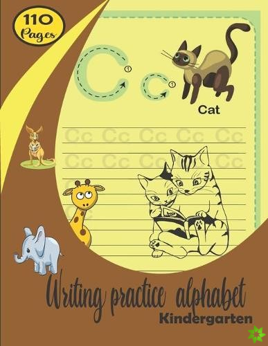 Writing practice alphabet Kindergarten