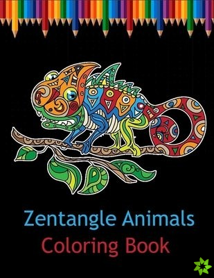 Zentangle animals coloring book