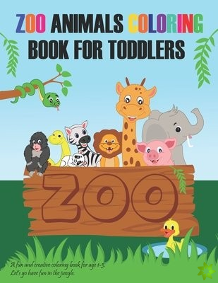Zoo Animals Coloring Book For Toddlers