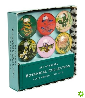 Art of Nature: Botanical Glass Magnet Set